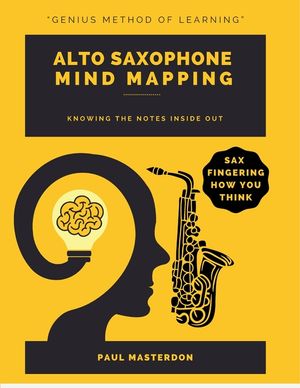 Alto Sax Mind Mapping: A Mnemonically Color-Coded Saxophone Fingering Chart Book: With Unique Player's Eye View image number 0