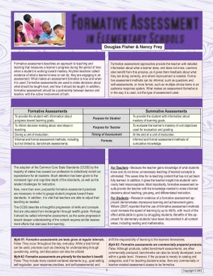 Formative Assessment in Elementary Schools image number 0