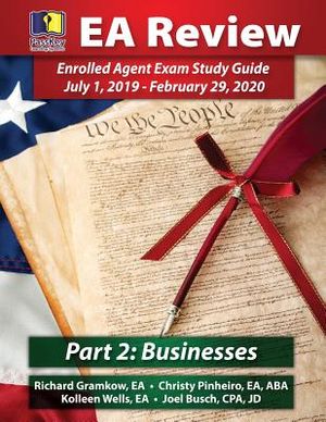 Passkey Learning Systems EA Review, Part 2 Businesses; Enrolled Agent Study Guide: July 1, 2019-February 29, 2020 Testing Cycle image number 0