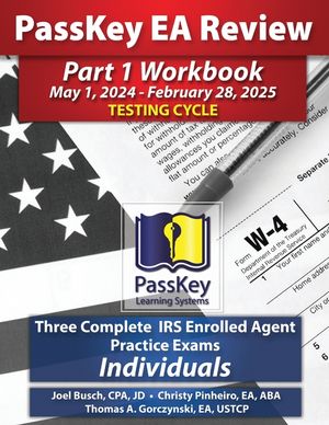 PassKey Learning Systems EA Review Part 1 Workbook: Three Complete IRS Enrolled Agent Practice Exams for Individuals image number 0