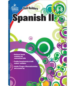 Spanish II, Grades 6 - 8 (Skill Builders), Grades 6 - 8 image number 0