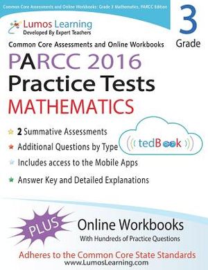 Common Core Assessments and Online Workbooks: Grade 3 Mathematics: Parcc Edition image number 0