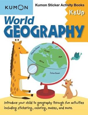 World Geography K & Up: Kumon Sticker Activity Book image number 0