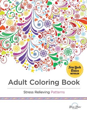 Adult Coloring Book Stress Relieving Patterns image number 0