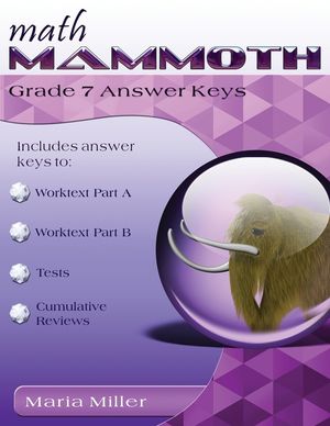 Math Mammoth Grade 7 Answer Keys image number 0
