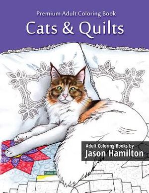 Cats & Quilts: Adult Coloring Book image number 0
