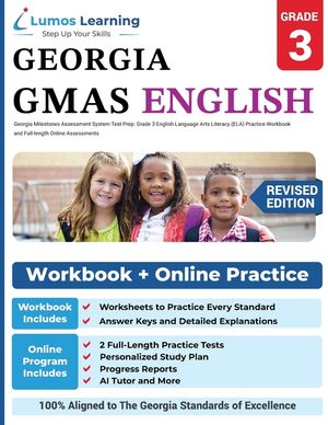 Georgia Milestones Assessment System Test Prep: Grade 3 English Language Arts Literacy (ELA) Practice Workbook and Full-length Online Assessments: GMA image number 0