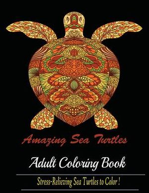 Amazing Sea Turtles: Adult Coloring Book Designs image number 0