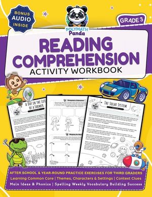 3rd Grade Reading Comprehension Activity Workbook: Learning Common Core Themes, Characters & Settings Context Clues, Main Ideas & Phonics Spelling Wee image number 0