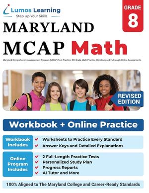 Maryland Comprehensive Assessment Program (MCAP) Test Practice: Maryland Test Study Guide image number 0