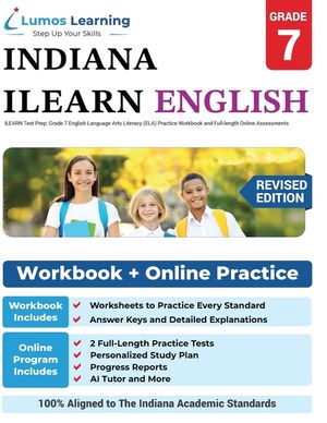 ILEARN Test Prep: Indiana Learning Evaluation Assessment Readiness Network Study Guide image number 0