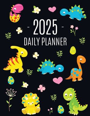 Dinosaur Daily Planner 2025: For All Your Monthly Appointments! Cool 12 Months Prehistoric Animal Organizer (January-December) image number 0