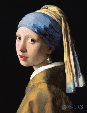 Girl With a Pearl Earring Planner 2026: Johannes Vermeer Artsy Year Agenda: January-December 12 Months Artistic Italian Renaissance Painting image number 0