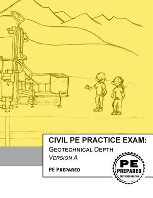 Civil PE Practice Exam: Geotechnical Depth Version A image number 0