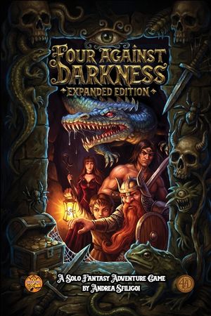 Four Against Darkness: A solitaire dungeon-delving pen-and-paper game image number 0