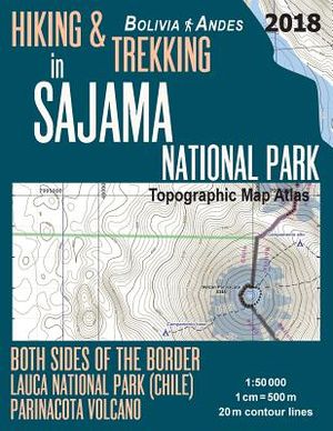 Hiking & Trekking in Sajama National Park Bolivia Andes Topographic Map Atlas Both Sides of the Border Lauca National Park (Chile) Parinacota Volcano image number 0