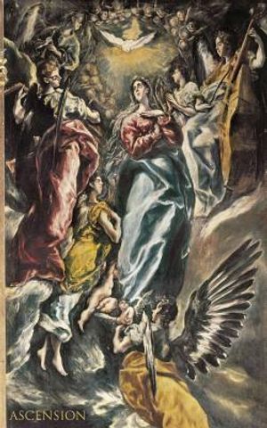 Ascension: 110-page Pocket Diary With the Assumption of Mary Painting (5x8 Inches / Grey) image number 0