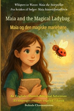 Maia and the Magical Ladybug (An English - Danish Bilingual Adventure): Sometimes courage whispers before it roars. image number 0