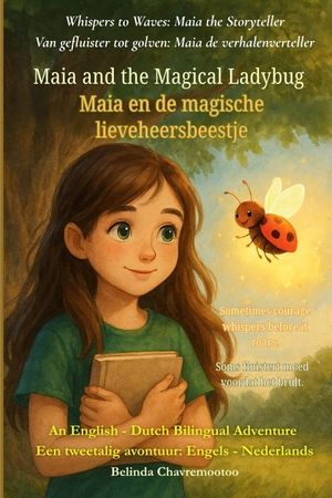 Maia and the Magical Ladybug (An English - Dutch Bilingual Adventure): Sometimes courage whispers before it roars. image number 0
