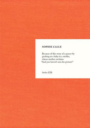 Sophie Calle: Because image number 0