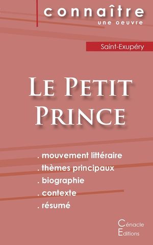 Fiche de lecture Le Petit Prince de Antoine de Saint-Exup&eacute;ry (Analyse litt&eacute;raire de r&eacute;f&eacute;rence et r&eacute;sum&eacute; complet) image number 0