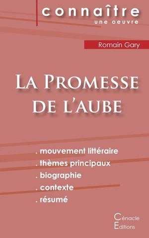 Fiche de lecture La Promesse de l'aube de Romain Gary (Analyse litt&eacute;raire de r&eacute;f&eacute;rence et r&eacute;sum&eacute; complet) image number 0