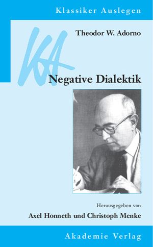 Theodor W. Adorno: Negative Dialektik image number 0