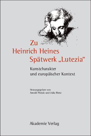 Zu Heinrich Heines Spatwerk Lutezia image number 0