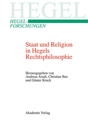 Staat und Religion in Hegels Rechtsphilosophie image number 0