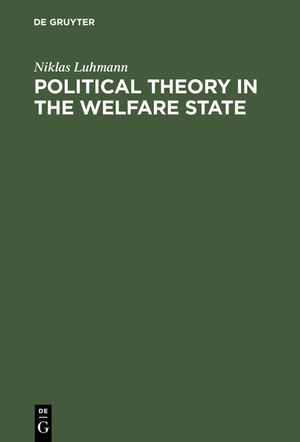 Political Theory in the Welfare State image number 0