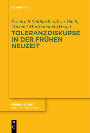 Toleranzdiskurse in der Fr&uuml;hen Neuzeit image number 0