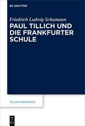 Paul Tillich und die Frankfurter Schule image number 0