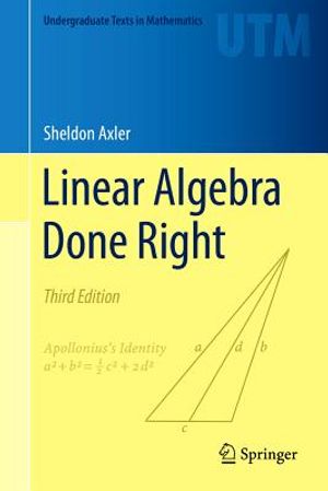Linear Algebra Done Right image number 0