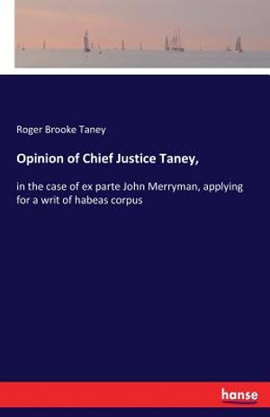 Opinion of Chief Justice Taney, image number 0