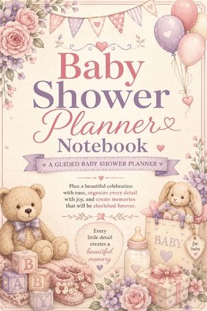 Baby Shower Planner Notebook: A Guided Baby Shower Planner with Inspirational Quotes, Guest Lists, RSVP Trackers, Games, Decorations, Gift Planning, M image number 0