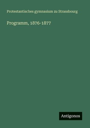 Programm, 1876-1877 image number 0