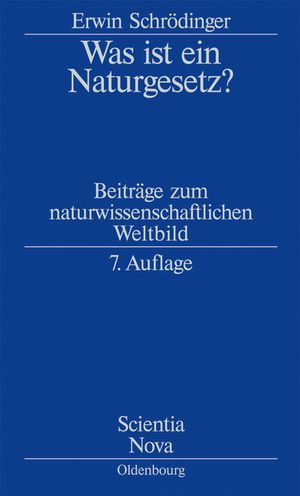 Was Ist Ein Naturgesetz?: Beitr&auml;ge Zum Naturwissenschaftlichen Weltbild image number 0