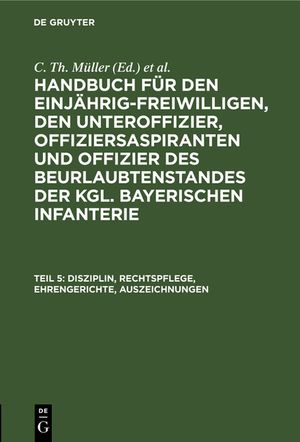 Disziplin, Rechtspflege, Ehrengerichte, Auszeichnungen image number 0