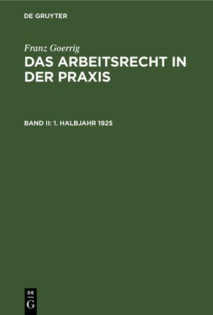 1. Halbjahr 1925 image number 0