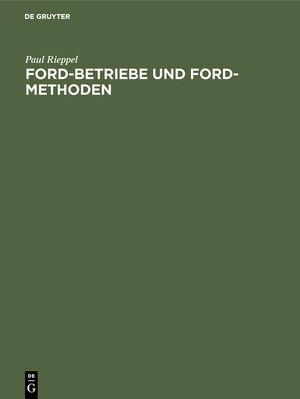 Ford-Betriebe Und Ford-Methoden image number 0