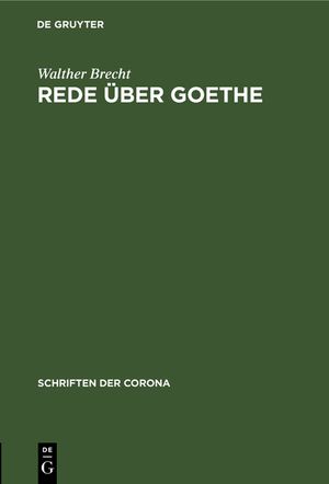 Rede &Uuml;ber Goethe image number 0