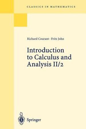 Introduction to Calculus and Analysis II/2: Chapters 5 - 8 image number 0