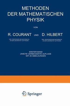 Methoden Der Mathematischen Physik: Erster Band image number 0