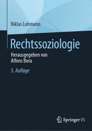 Rechtssoziologie: Herausgegeben Von Alfons Bora image number 0