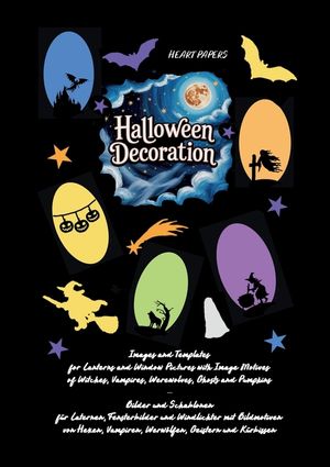 Halloween Decoration: Images and Templates for Lanterns and Window Pictures with Image Motives of Witches, Vampires, Werewolves, Ghosts and Pumpkins - image number 0