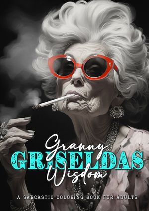 Granny Griseldas Wisdom - a sarcastic Coloring Book for Adults: sarcastic quotes coloring book - sarcastic coloring book for adults quotes image number 0