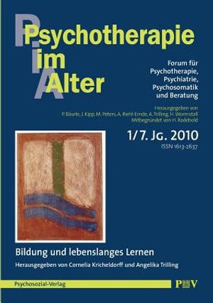 Psychotherapie im Alter Nr. 25: Bildung und lebenslanges Lernen, herausgegeben von Cornelia Kricheldorff und Angelika Trilling image number 0