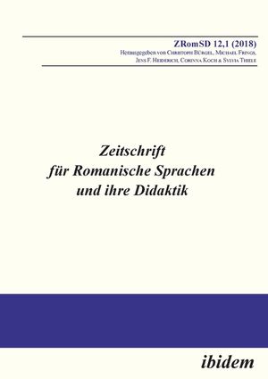 Zeitschrift f&uuml;r Romanische Sprachen und ihre Didaktik. Heft 12.1 image number 0