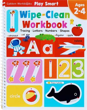 Play Smart Wipe-Clean Workbook Ages 2-4: Tracing, Letters, Numbers, Shapes image number 0