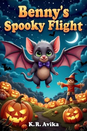 Benny's Spooky Flight: Adventurous Story Book About Overcoming Fears Read-Aloud Picture Book with Coloring & Fun Games - Poems, Silly Questions, Jokes image number 0